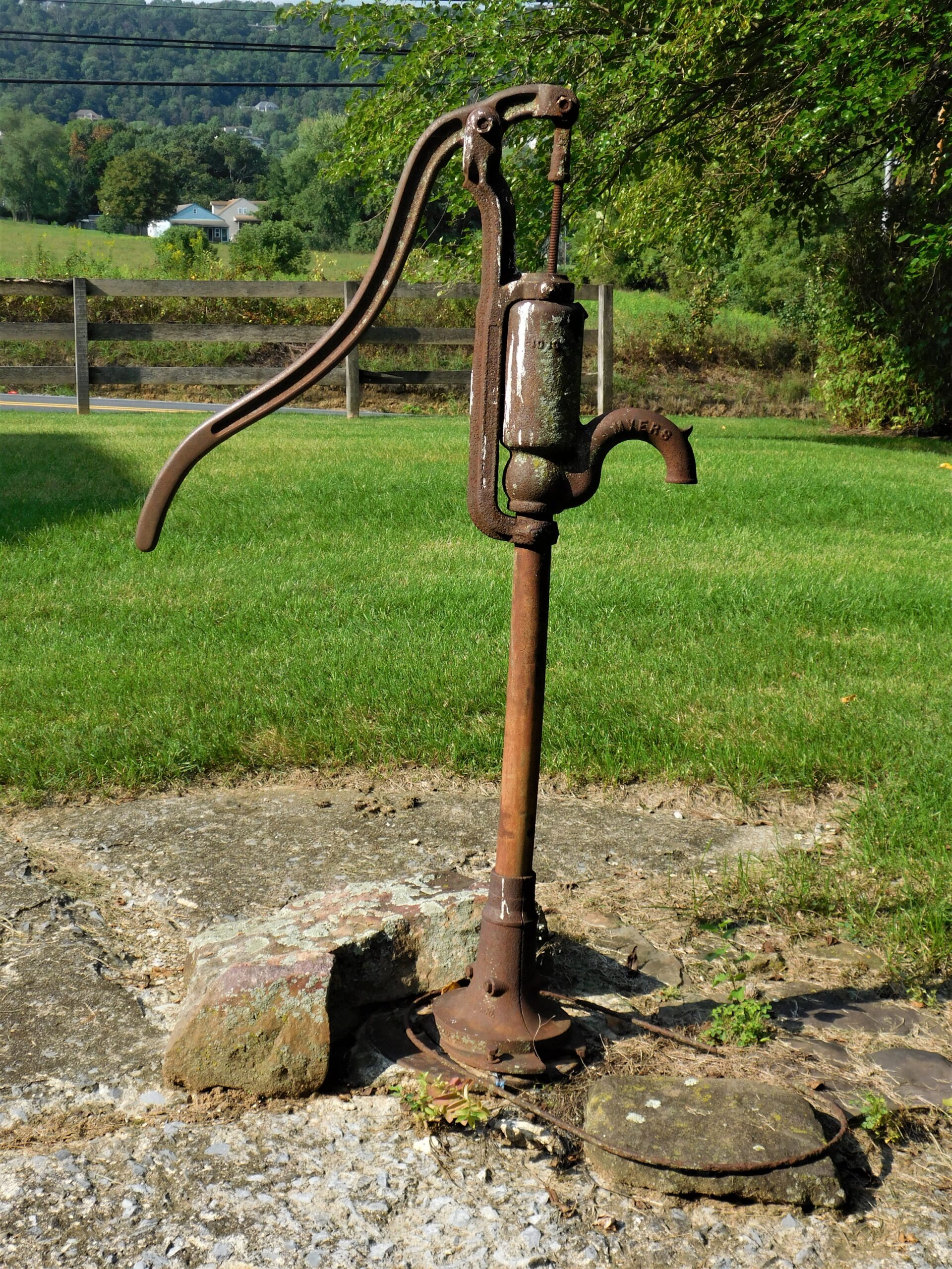 old hand-operated water pump